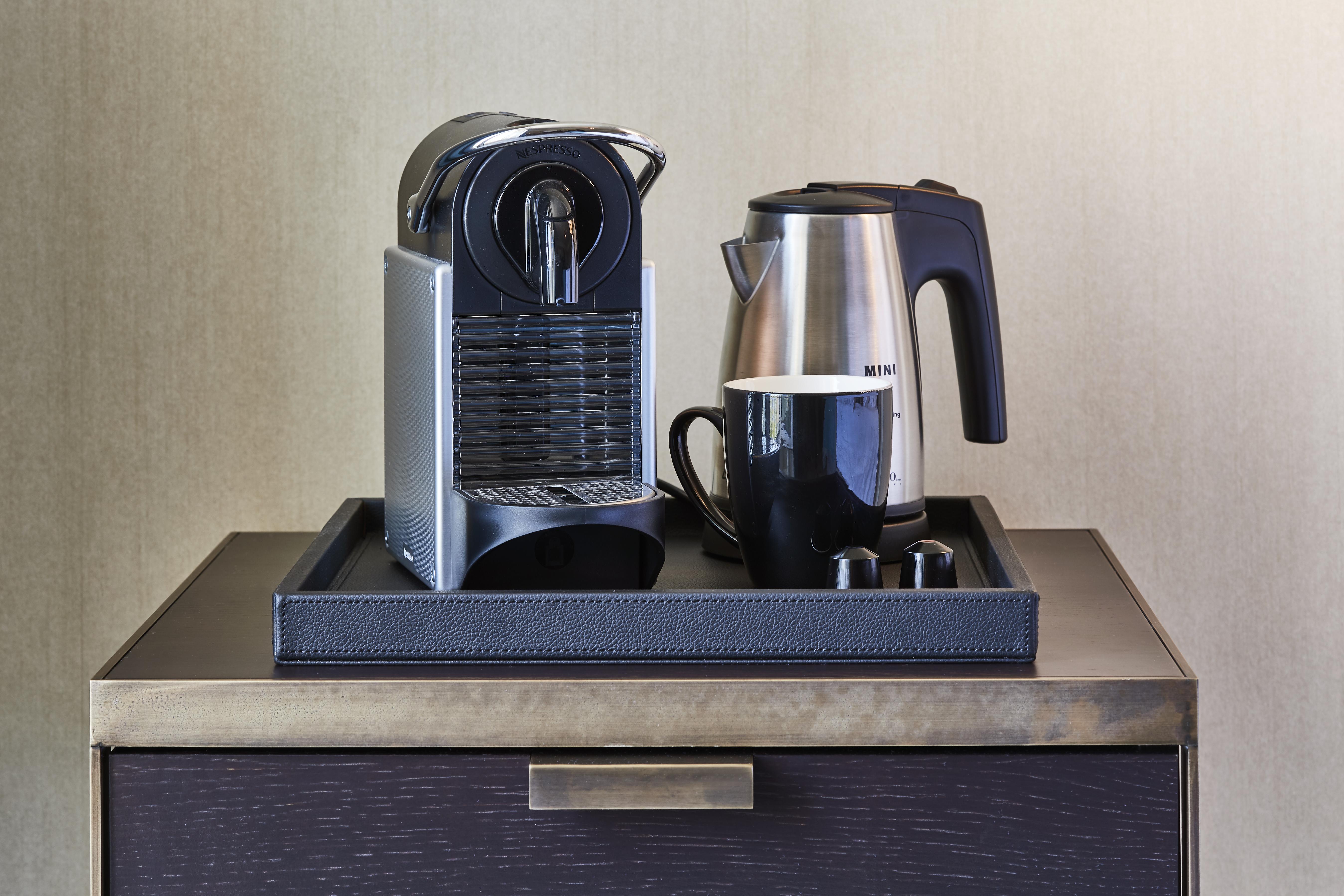 Steigenberger Icon Grandhotel & Spa Petersberg Koenigswinter Exterior photo A Nespresso coffee machine in a hotel room